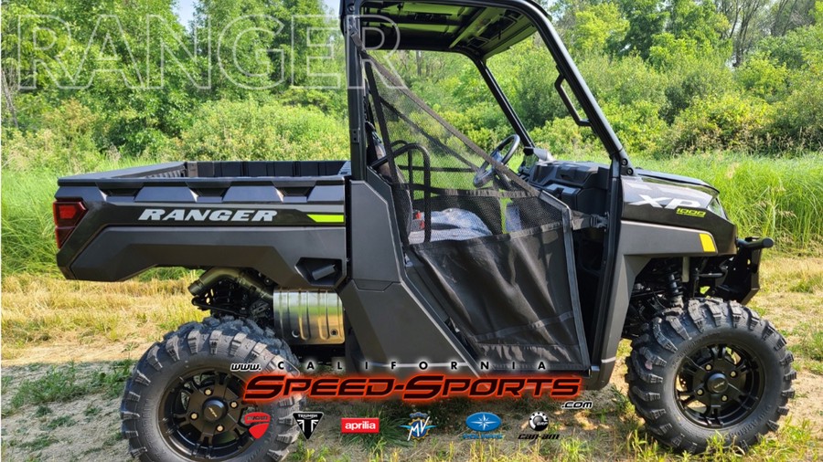 2023 Polaris Industries RANGER XP 1000 Premium Super Graphite with Lifted Lime Accents