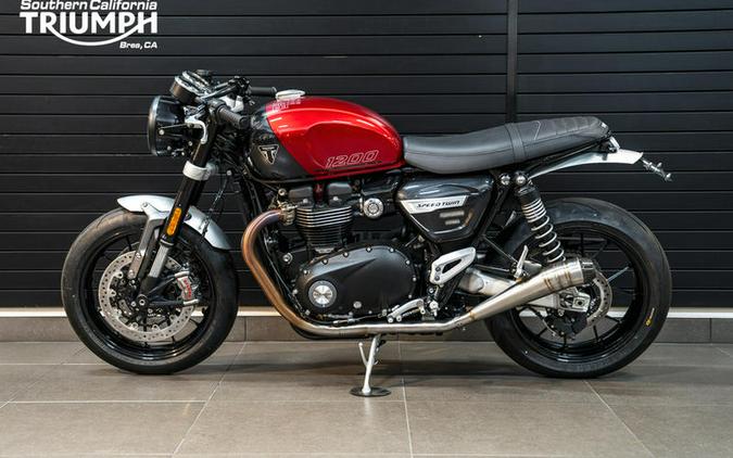 2024 Triumph Speed Twin 1200 Carnival Red/Storm Grey