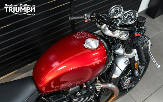 2024 Triumph Speed Twin 1200 Carnival Red/Storm Grey