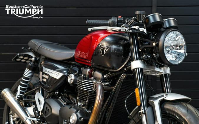 2024 Triumph Speed Twin 1200 Carnival Red/Storm Grey