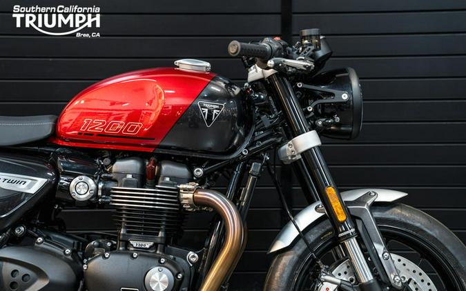 2024 Triumph Speed Twin 1200 Carnival Red/Storm Grey