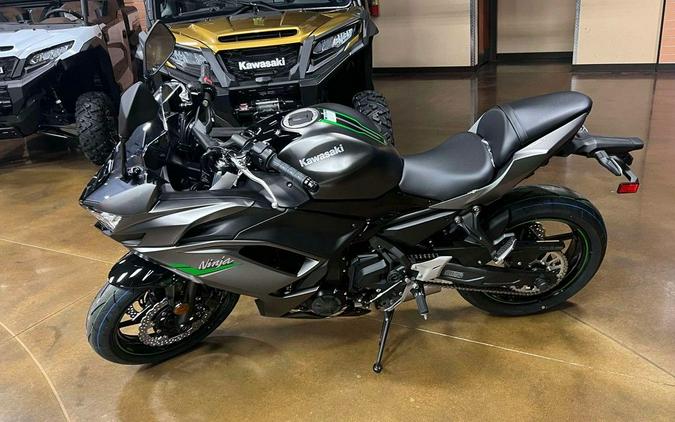 2024 Kawasaki Ninja® 650 Metallic Matte Graphenesteel Gray/Ebony