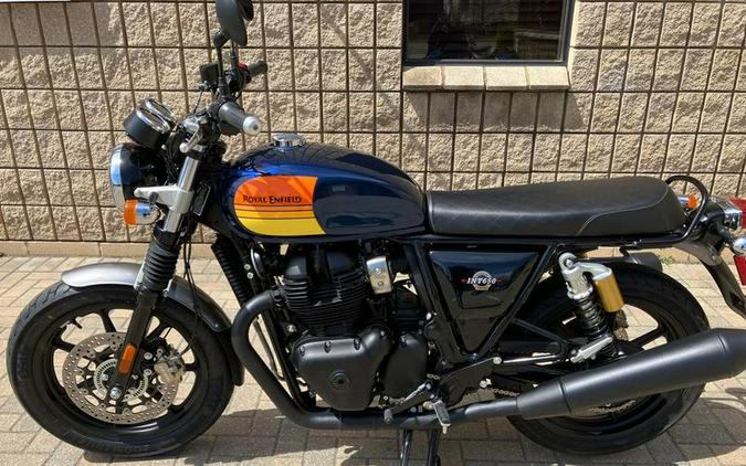 2024 Royal Enfield INT650 Barcelona Blue