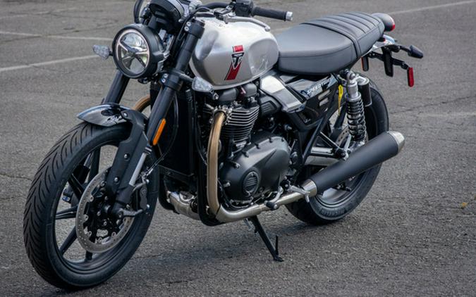 2025 Triumph Speed Twin 900 Aluminium SilverCarnival RedJet B