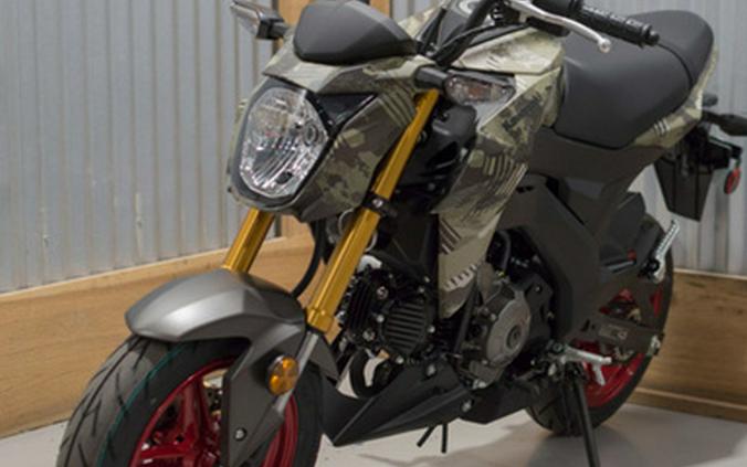 2025 Kawasaki Z125 PRO Cypher Camo Beige