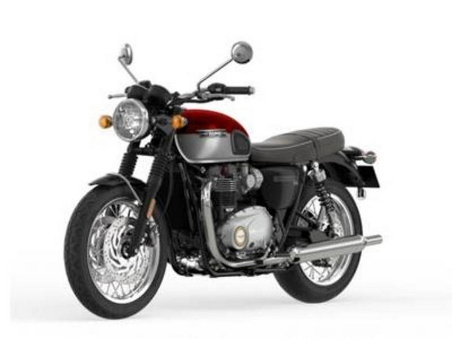 2023 Triumph Bonneville T120 Cordovan Red Silver Ice