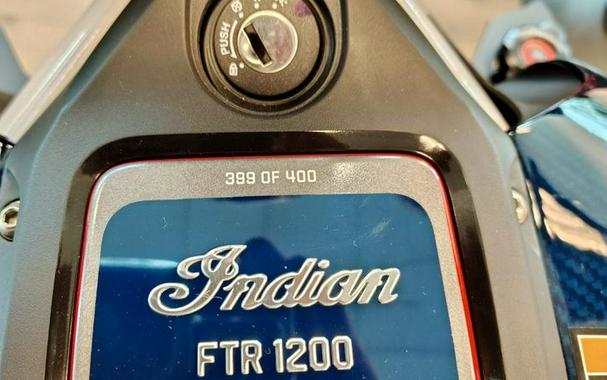 2024 Indian Motorcycle® FTR x 100% R Carbon Blue Candy Carbon