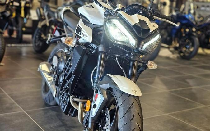 2024 Triumph Street Triple 765 R Crystal White