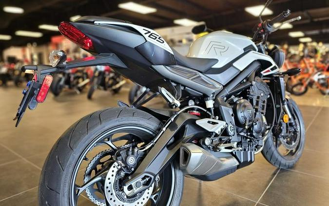 2024 Triumph Street Triple 765 R Crystal White