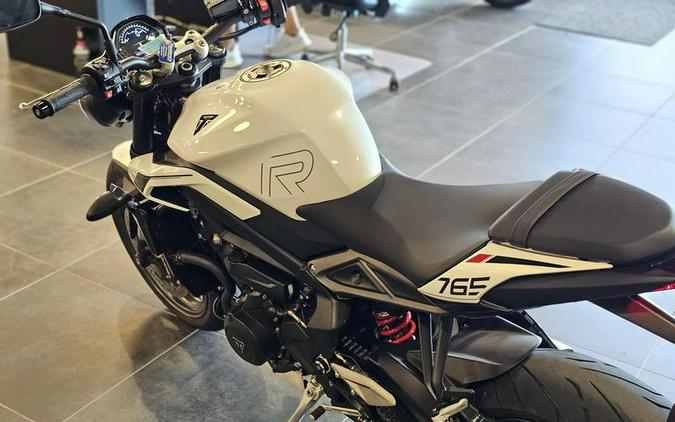 2024 Triumph Street Triple 765 R Crystal White