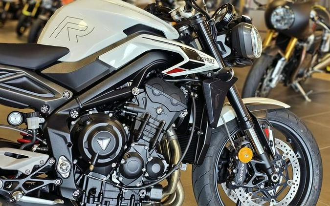 2024 Triumph Street Triple 765 R Crystal White