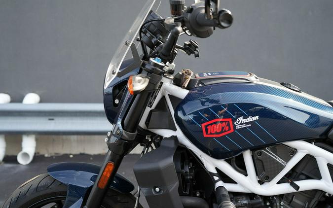 2024 Indian Motorcycle FTR x 100% R Carbon Blue Candy Carbon