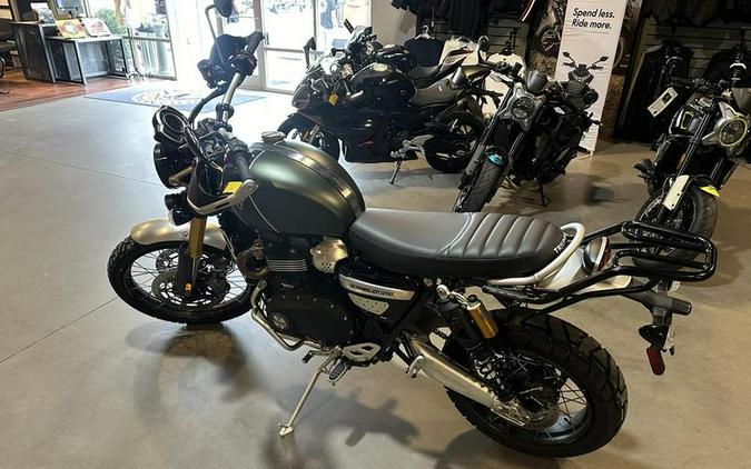 2023 Triumph Scrambler 1200 XC Matte Khaki Green Matte Jet Black