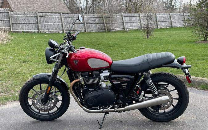 2023 Triumph Speed Twin 900 Chrome Edition Red Hopper