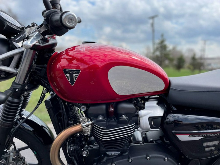 2023 Triumph Speed Twin 900 Chrome Edition Red Hopper