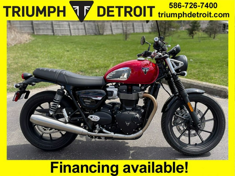 2023 Triumph Speed Twin 900 Chrome Edition Red Hopper