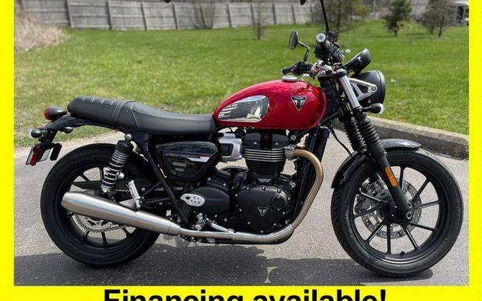 2023 Triumph Speed Twin 900 Chrome Edition Red Hopper