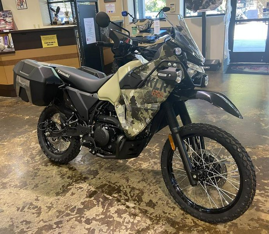 2026 Kawasaki KLR®650 Adventure ABS Cypher Camo Beige