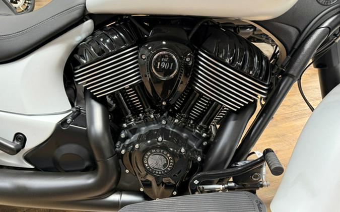 2026 Indian Springfield Dark Horse Ghost White Metallic Smo
