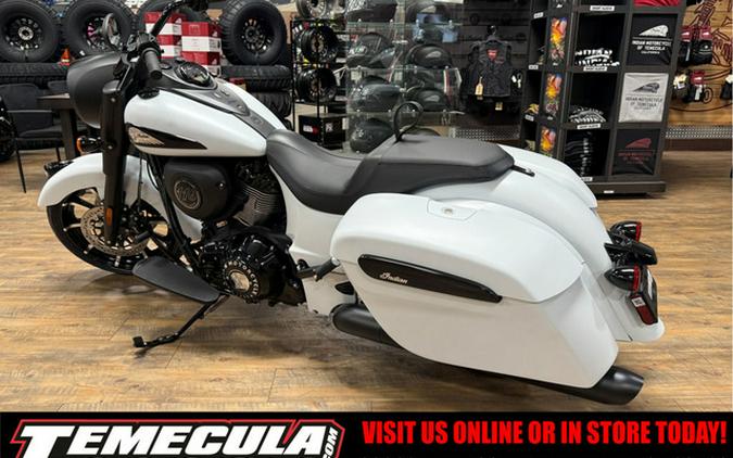2026 Indian Springfield Dark Horse Ghost White Metallic Smo
