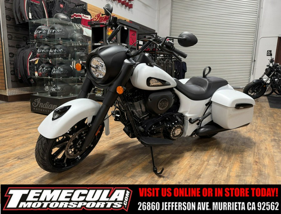 2026 Indian Springfield Dark Horse Ghost White Metallic Smo