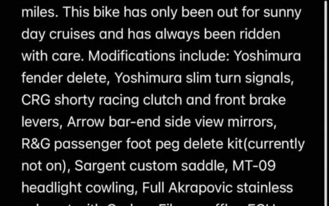 2019 Yamaha MT-09