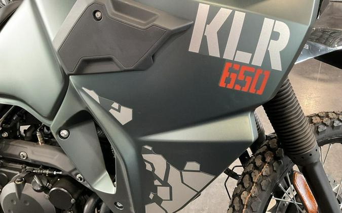 2025 Kawasaki KLR650 Metallic Matte Old School Green