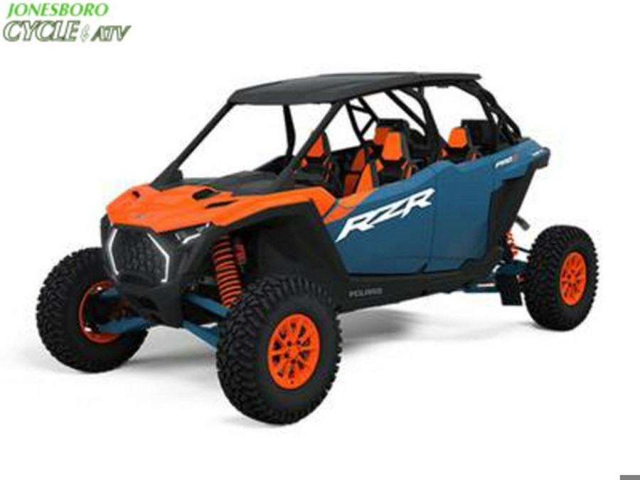 2025 Polaris RZR Pro S 4 Ultimate Orange Burst Zenith Blue