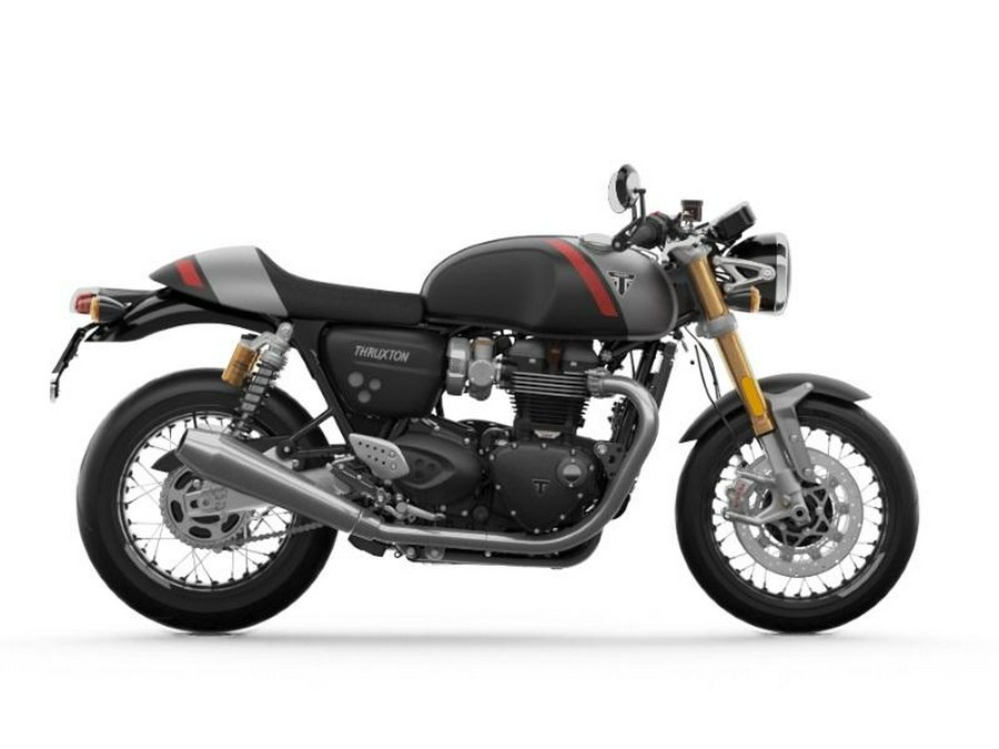 2020 Triumph Thruxton RS Matt Storm Grey and Silver Ice