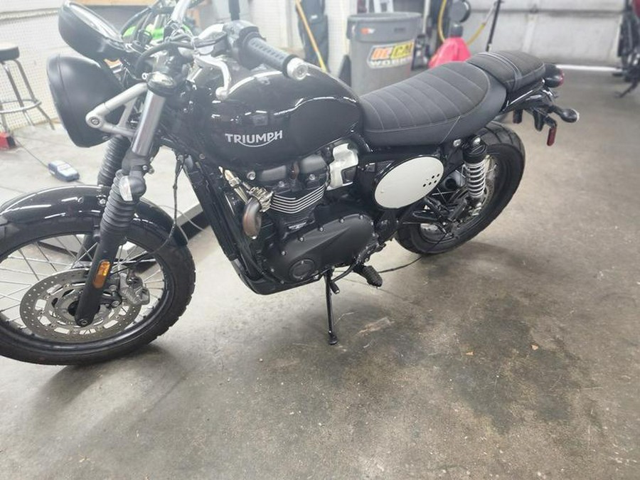 2022 Triumph Street Scrambler Jet Black