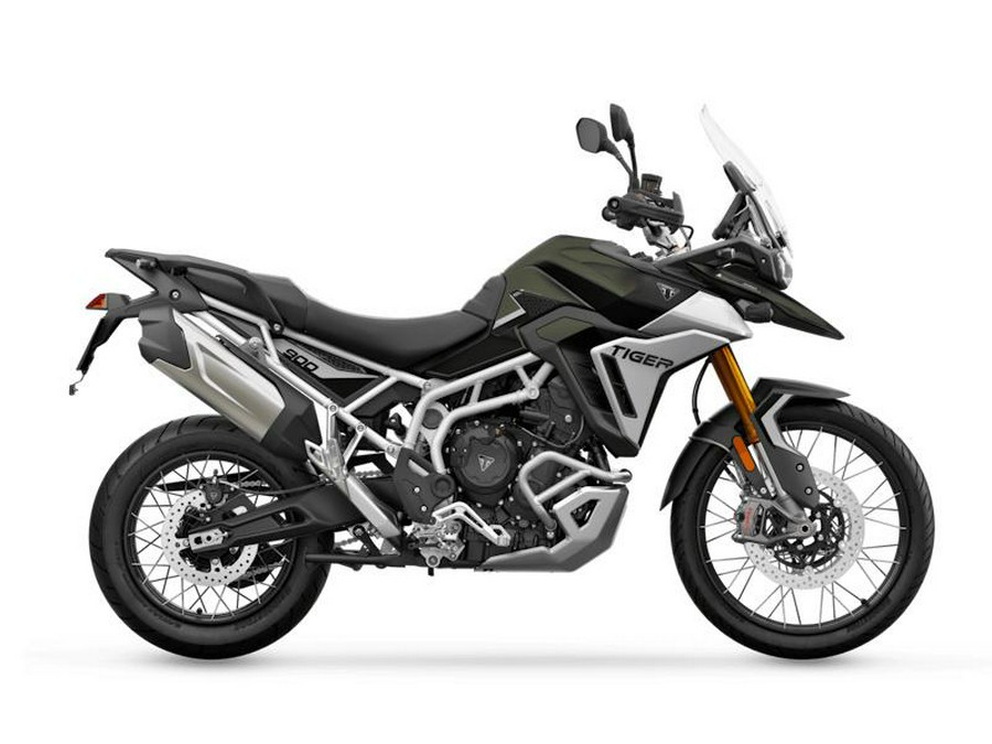 2025 Triumph Tiger 900 Rally Pro Matte Khaki Green / Matte Phantom Black