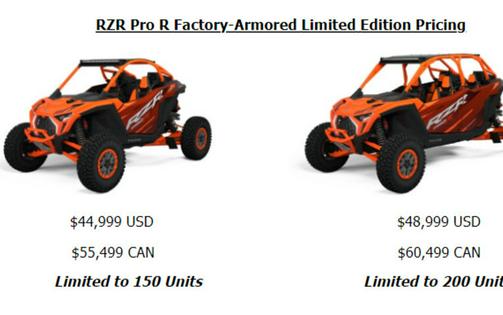 2025 Polaris® RZR Pro R 4 Factory Armored Limited Edition