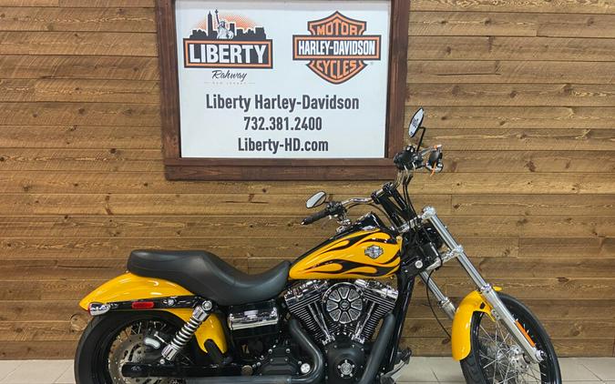 2011 Harley-Davidson Wide Glide Two-Tone Chrome Yellow Flame FXDWG