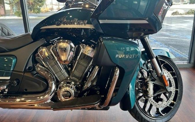 2026 Indian Motorcycle® Pursuit® Limited 112 w/PowerBand Audio Cascade Green with Black Metallic