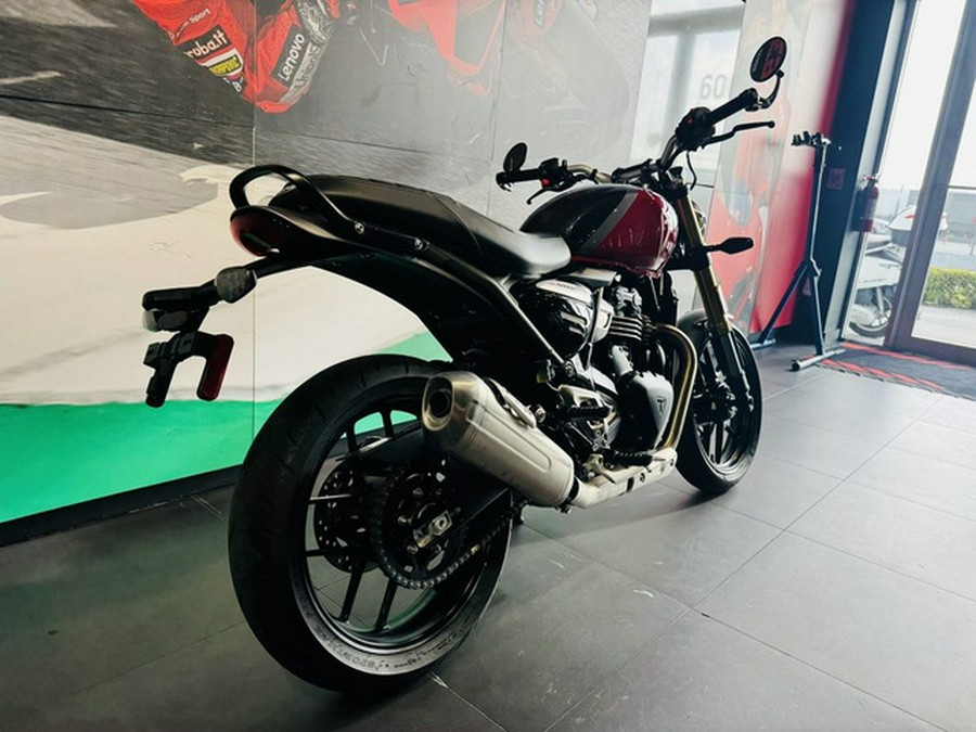2025 Triumph Speed 400 Carnival Red Storm Grey