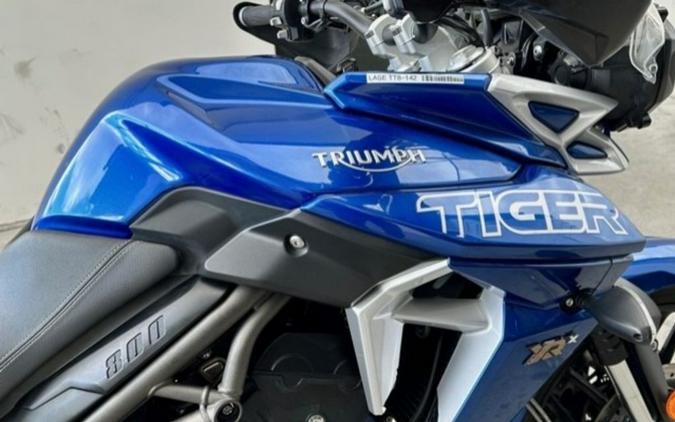 2018 Triumph Tiger 800 XRX Low Lucerne Blue