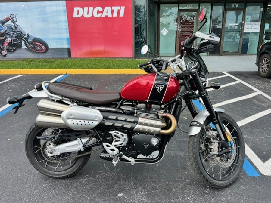 2023 Triumph Scrambler 1200 XC Carnival Red / Jet Black