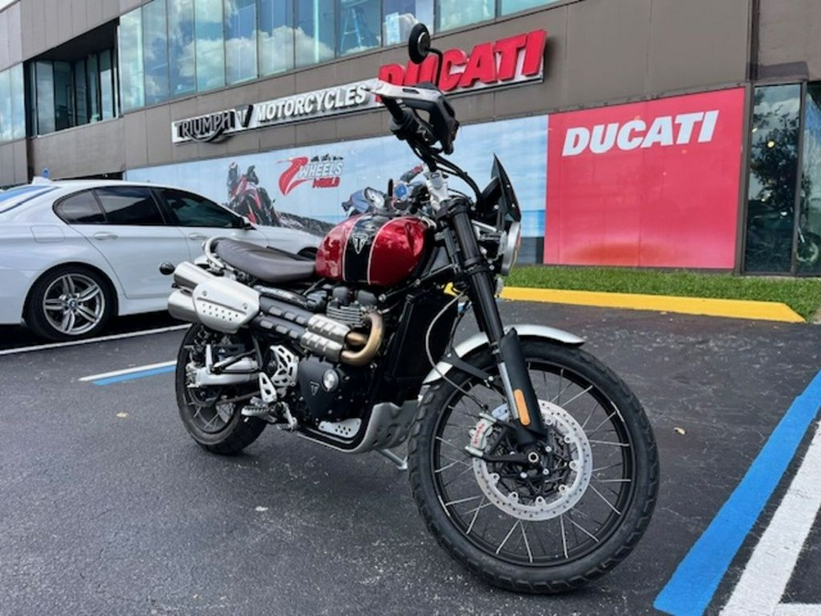 2023 Triumph Scrambler 1200 XC Carnival Red / Jet Black