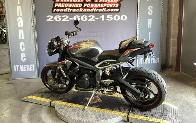 2021 Triumph Street Triple RS Silver Ice