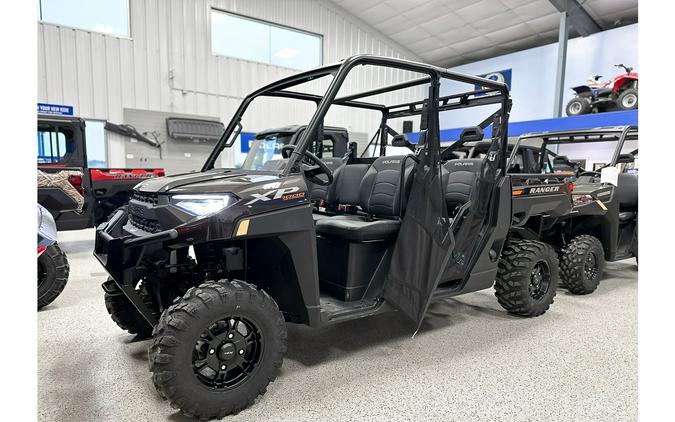 2024 Polaris Industries Ranger® Crew XP 1000 Premium Super Graphite w/ Orange Burst Accents