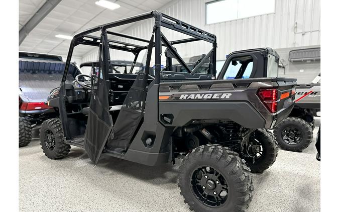 2024 Polaris Industries Ranger® Crew XP 1000 Premium Super Graphite w/ Orange Burst Accents