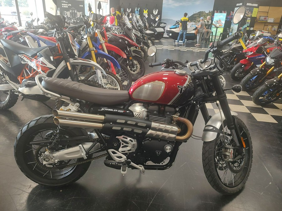 2022 Triumph Scrambler 1200 XC Gold Line Carnival Red/Storm Grey