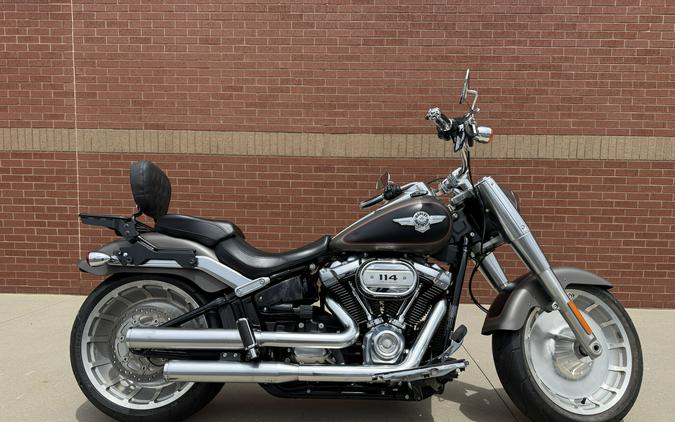 2019 Harley-Davidson® Fat Boy® 114 Industrial Gray Denim/Black Denim