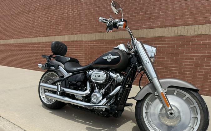 2019 Harley-Davidson® Fat Boy® 114 Industrial Gray Denim/Black Denim