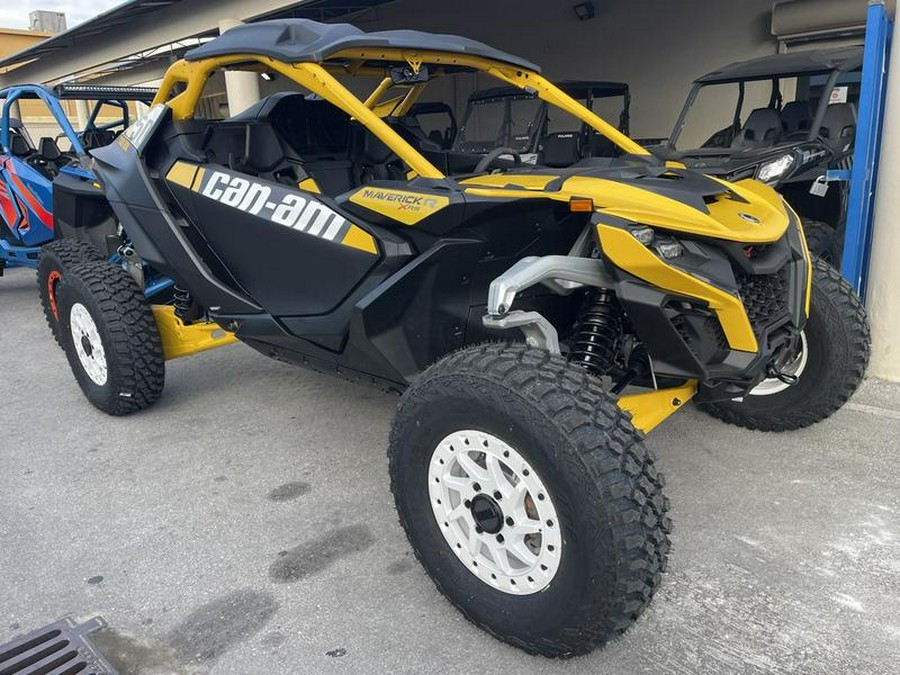 2024 Can-Am® Maverick R X RS with Smart-Shox Carbon Black & Neo Yellow