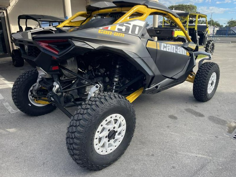 2024 Can-Am® Maverick R X RS with Smart-Shox Carbon Black & Neo Yellow