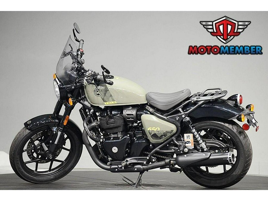 2024 Royal Enfield Shotgun 650 Drill Green