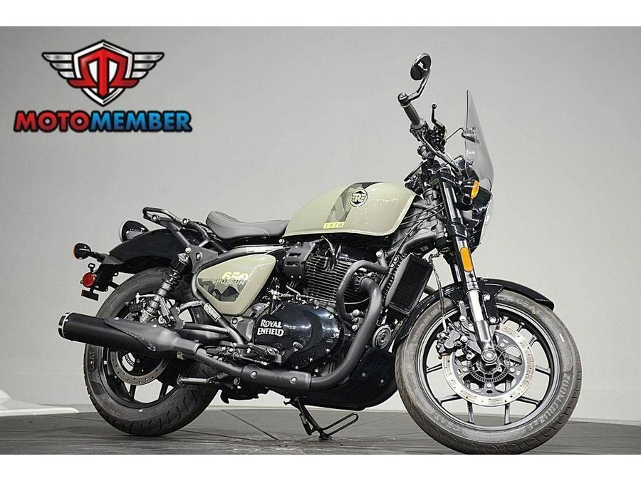 2024 Royal Enfield Shotgun 650 Drill Green
