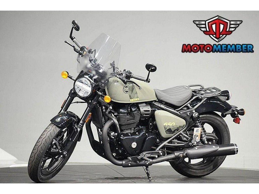 2024 Royal Enfield Shotgun 650 Drill Green