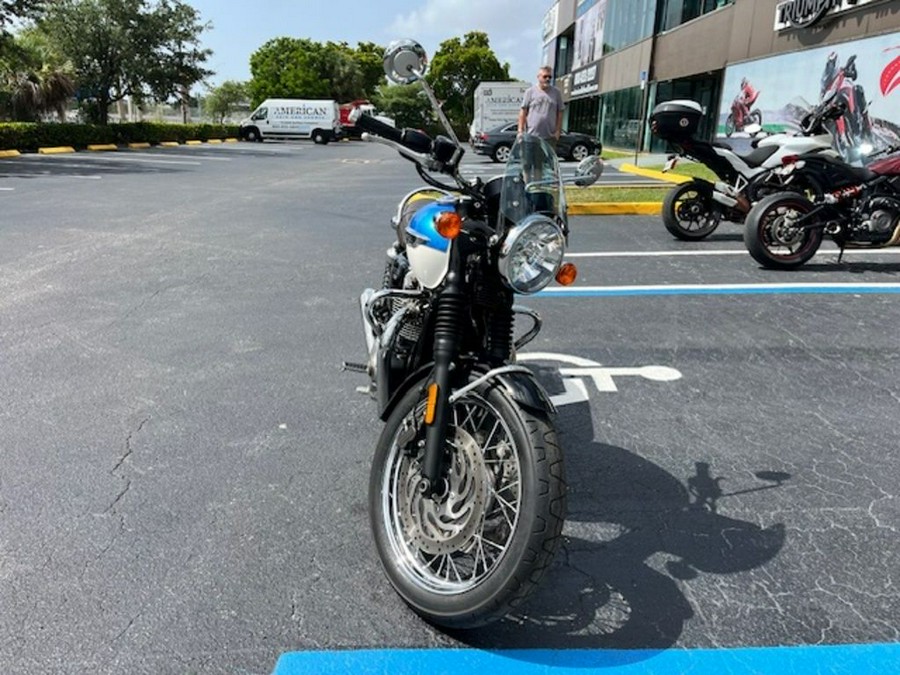 2019 Triumph Bonneville T120 Fusion White/Aegean Blue